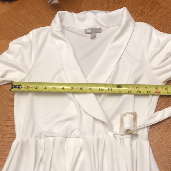 ASOS Ivory Shirt Dress Size 8 - Picture 8 of 10